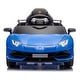 preview thumbnail 7 of 78, 12V Kids Ride On Car W/Parents Remote Control,Licensed Lamborghini Aventador Xago Blue
