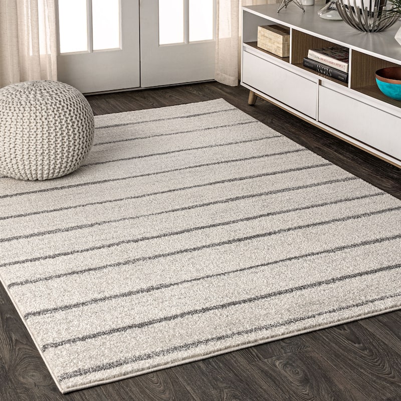 JONATHAN Y Alia Minimalist Stripe Area Rug