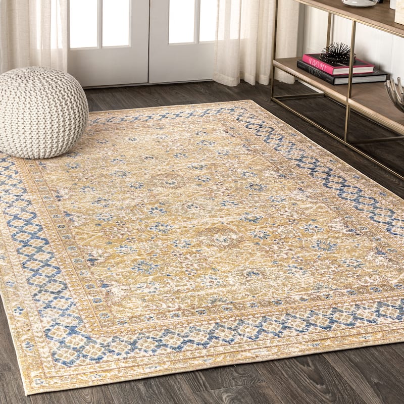 JONATHAN Y Xlendi English Country Argyle Area Rug