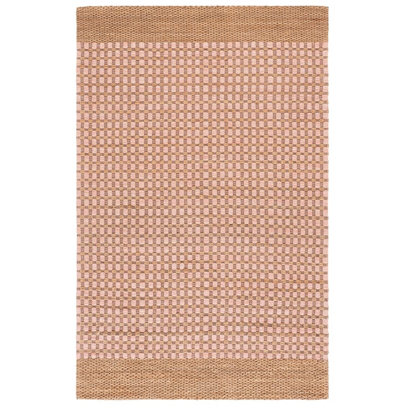Martha Stewart by SAFAVIEH Handmade Enne Jute Rug - 6' x 9' - Natural/Blush