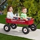 preview thumbnail 16 of 14, Radio Flyer 1800 Big Red Classic Extra Long Handle All Terrain Wheels Kids Wagon