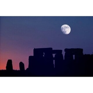 England Salisbury Plain Stonehenge Moon Poster Print By Ric Ergenbright ...