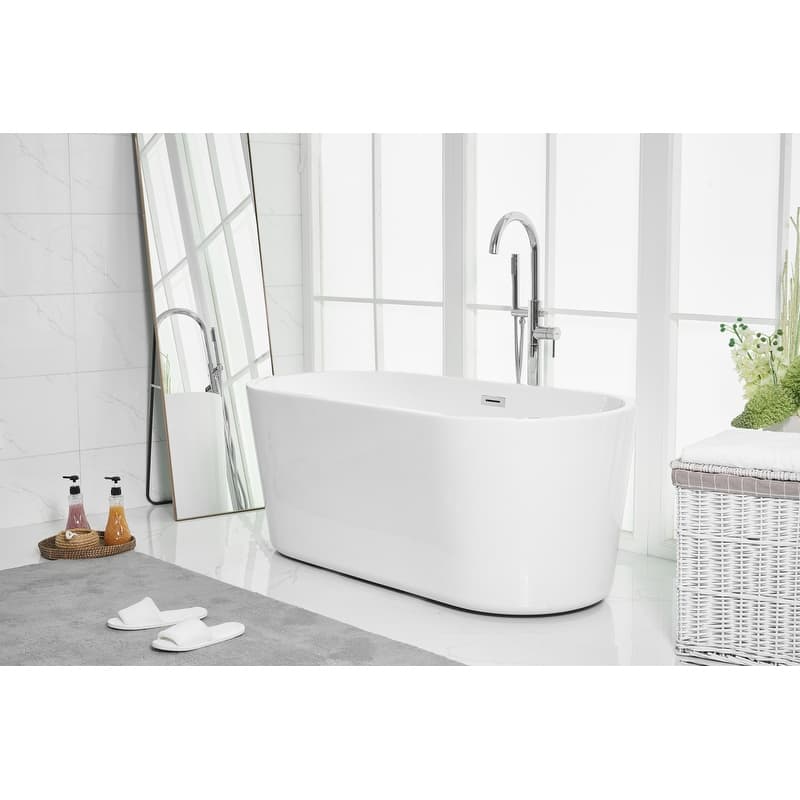 Odell Soaking Bathtub in Glossy White