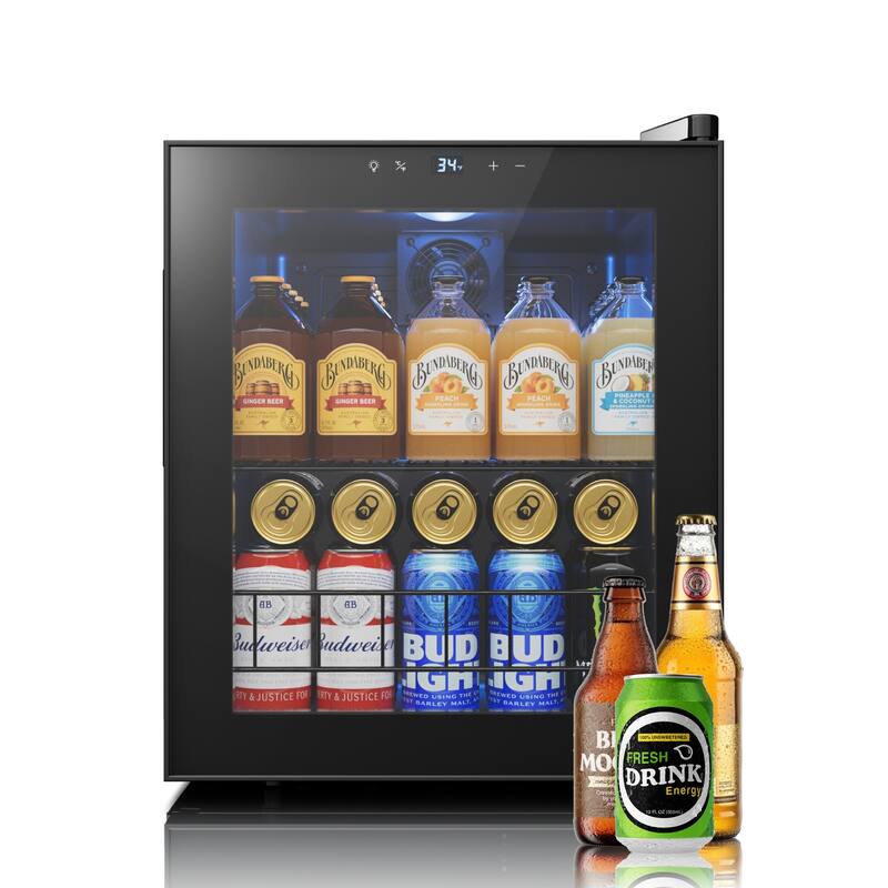 Yeego 60-Can Beverage Cooler, Energy-Efficient Mini Fridge