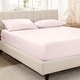 preview thumbnail 46 of 55, Bare Home Organic Cotton Fitted Sheet - Smoth Sateen Weave California King - Dusty Pink