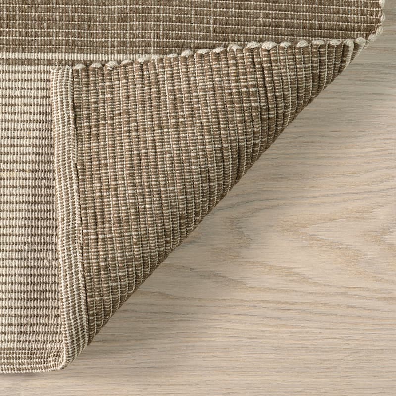 Boxelder Checked Cotton Area Rug
