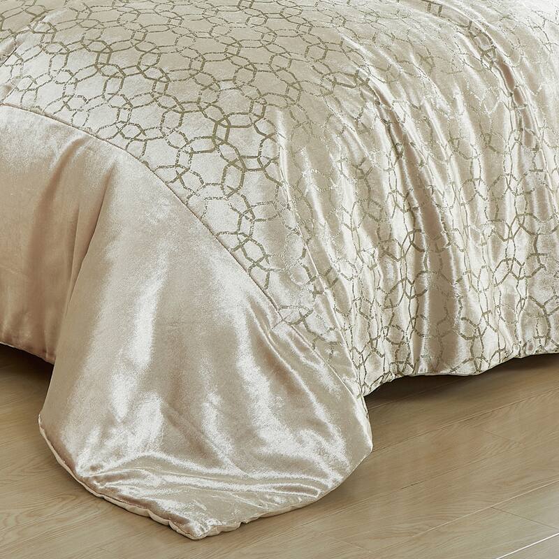 Shatex Inanna 3 piece Smooth fabric Lightweight Bedspread set Oversized Reversible Quilt set,Bedding Comforter Set