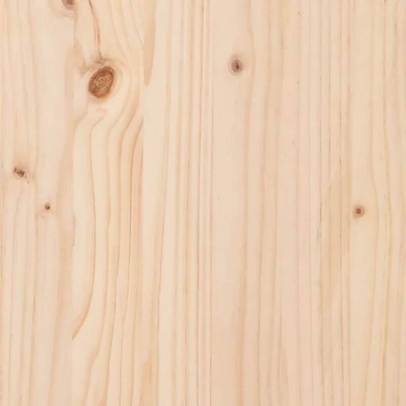 vidaXL Table Top Set of 3 Natural Pine Solid Pine Wood Medium Simple - 18.5 x 31.5 x 1.0 in