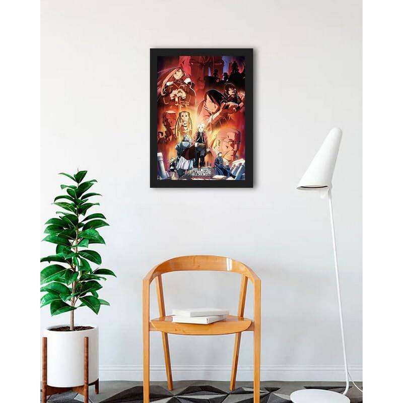 Fullmetal Alchemist Brotherhood Framed Poster - 24 x 36 Inch