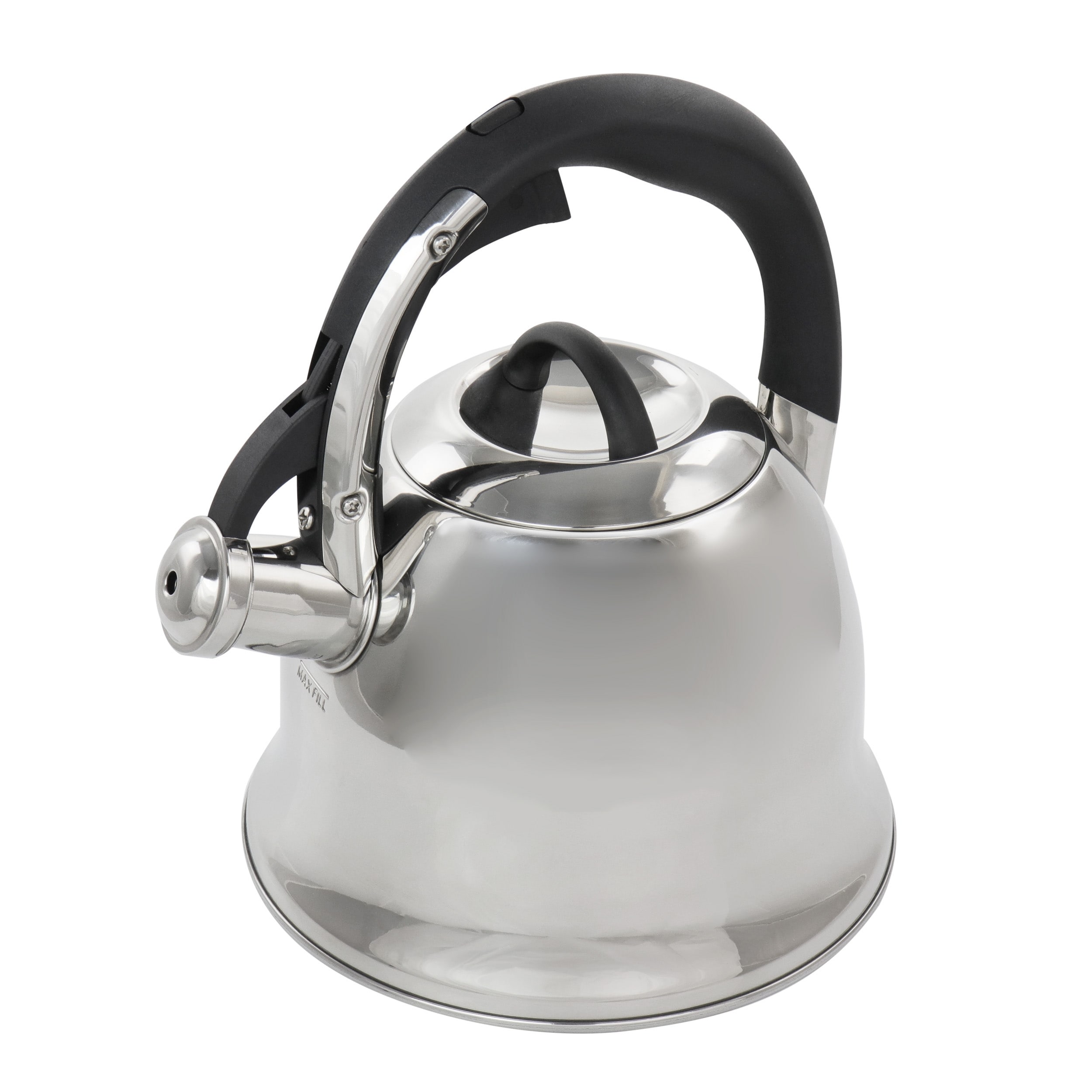 2 Liters Stainless Steel Teakettle With Strainer, Stovetop Tea Kettle  Whistling Teapot With Cool Grip Handle