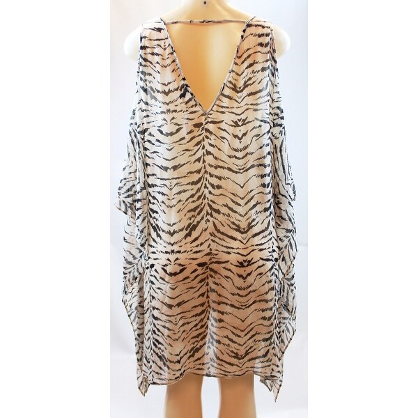 zebra beach cover up