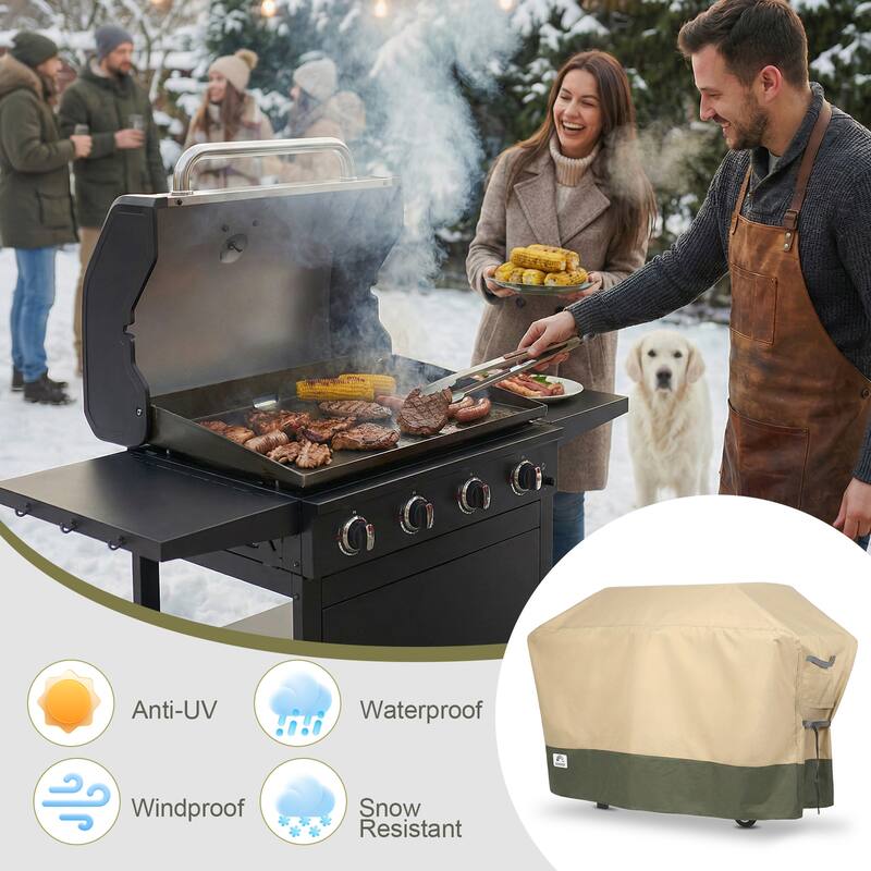 Aoodor Heavy Duty BBQ 3-6 Burners Flap Top Grill Cover
