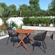 Option Black Chairs and Aluminum Legs