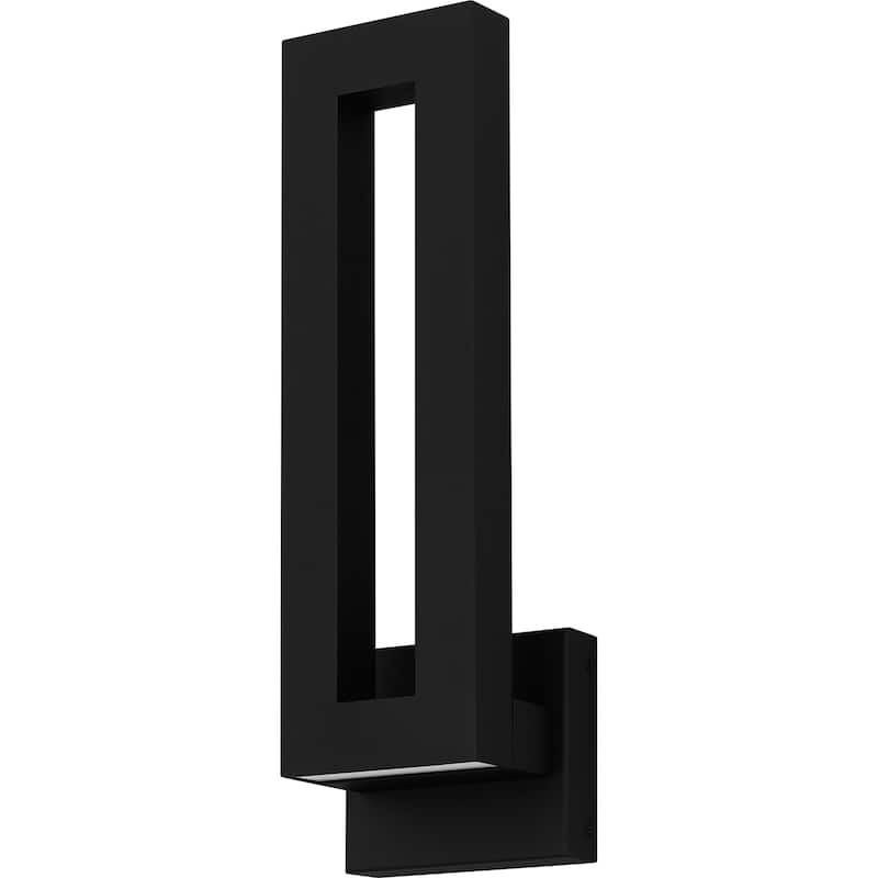 Pompeii Integrated LED Earth Black Outdoor Wall Lantern