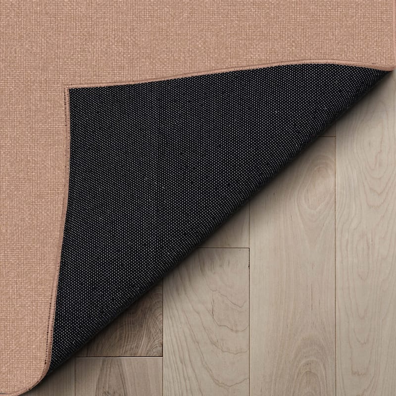 Well Woven Plain Solid Modern Flat-Weave Area Rug
