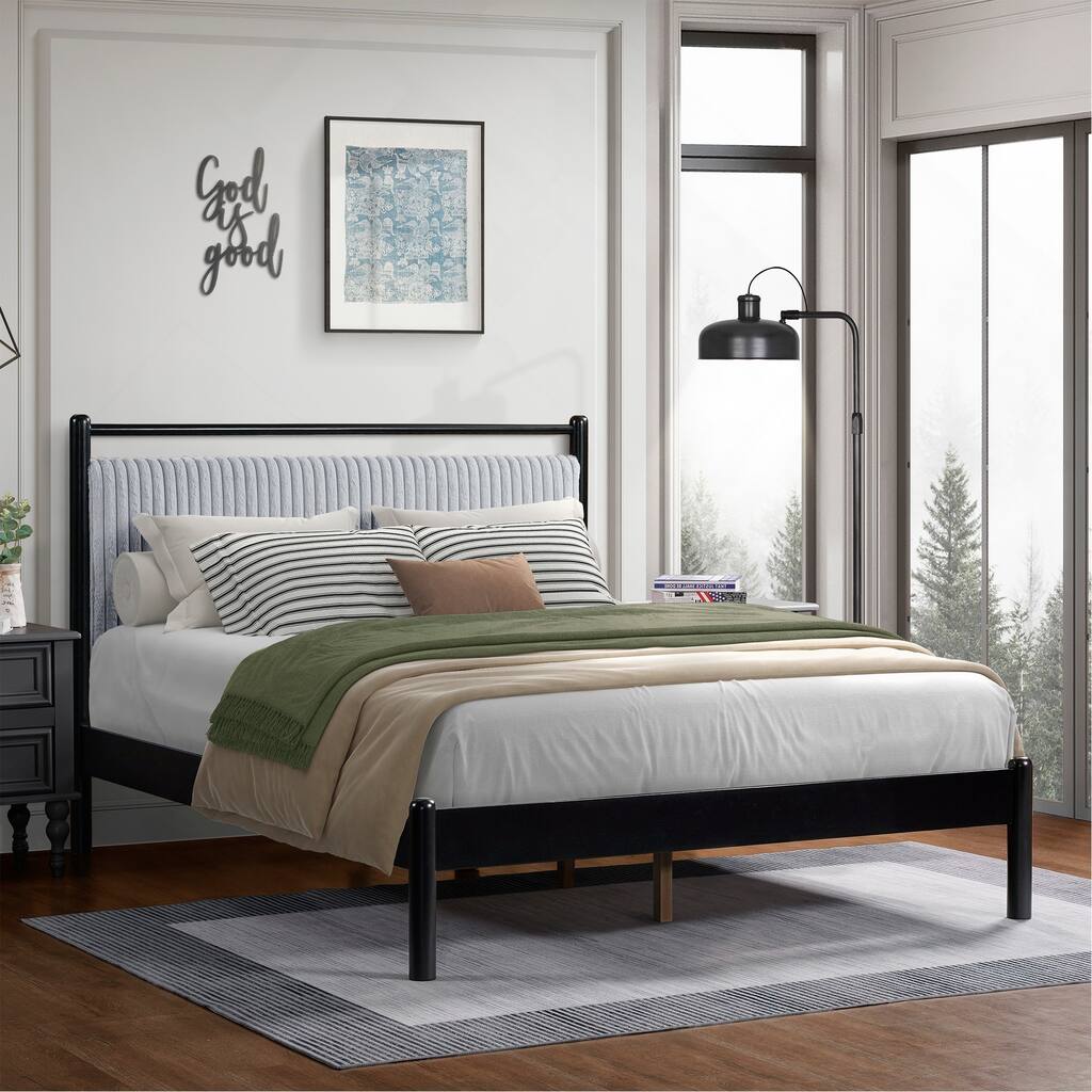 Graceful Bed with Extraordinary Headboard for Supreme Comfort