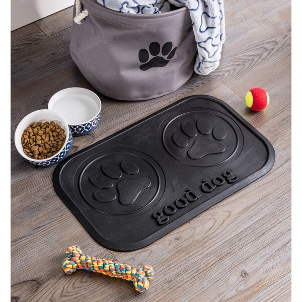 rubber dog food mat