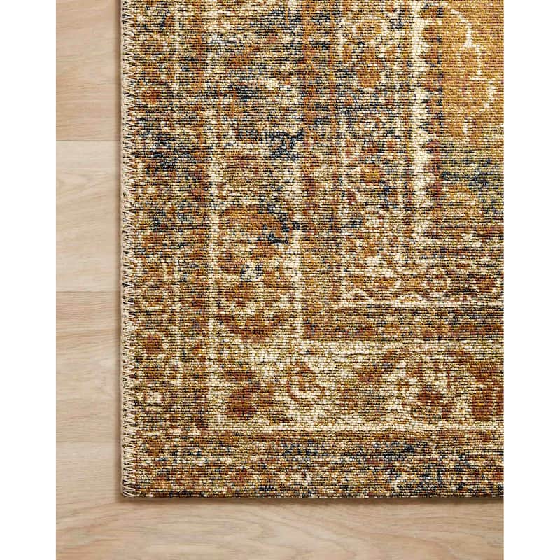 Alexander Home Luciano Lagoon Oriental Indoor/ Outdoor Area Rug