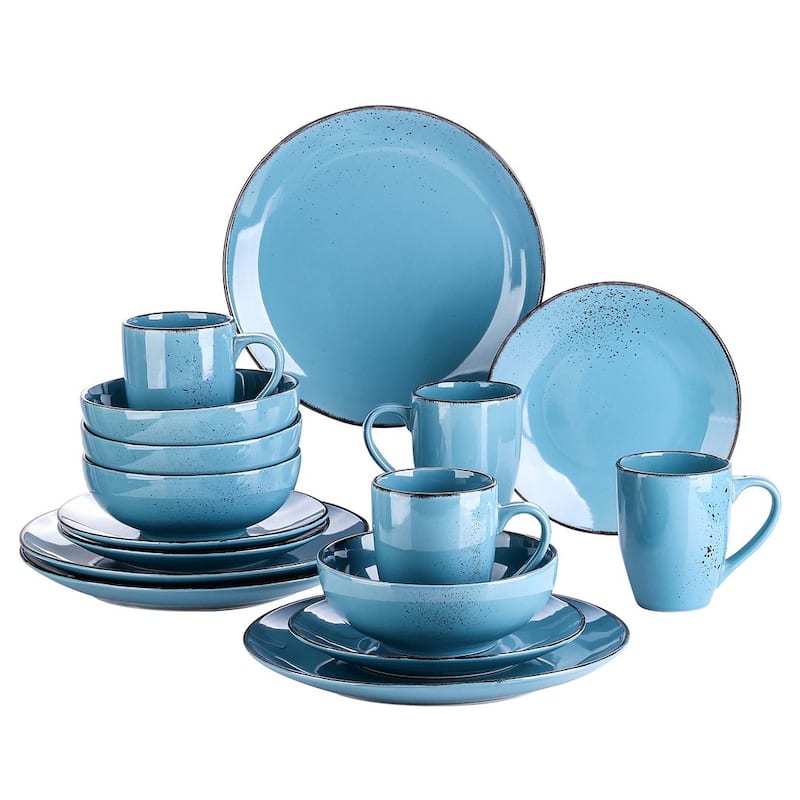 vancasso Navia 16-piece Stoneware Dinnerware Set (Service for 4) - Indigo
