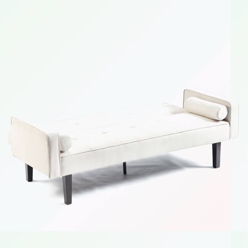 Futon Sofa Bed Convertible Couch Bed with Armrests
