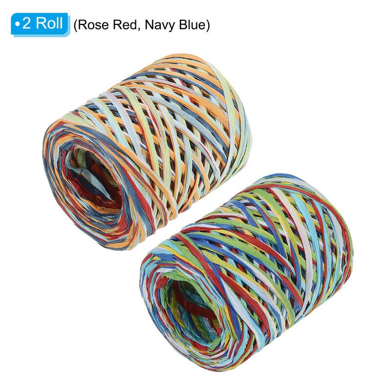 2Roll 219Yard Raffia Ribbon Raffia Paper Craft Ribbon - 219 Yards
