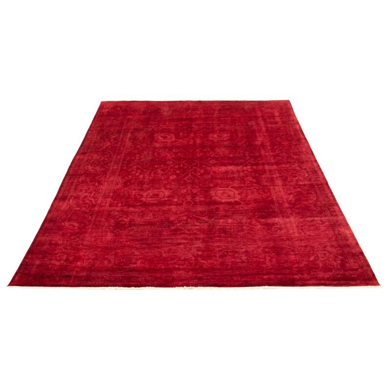 ECARPETGALLERY Hand-knotted Vibrance Red Wool Rug - 8'10 x 11'11