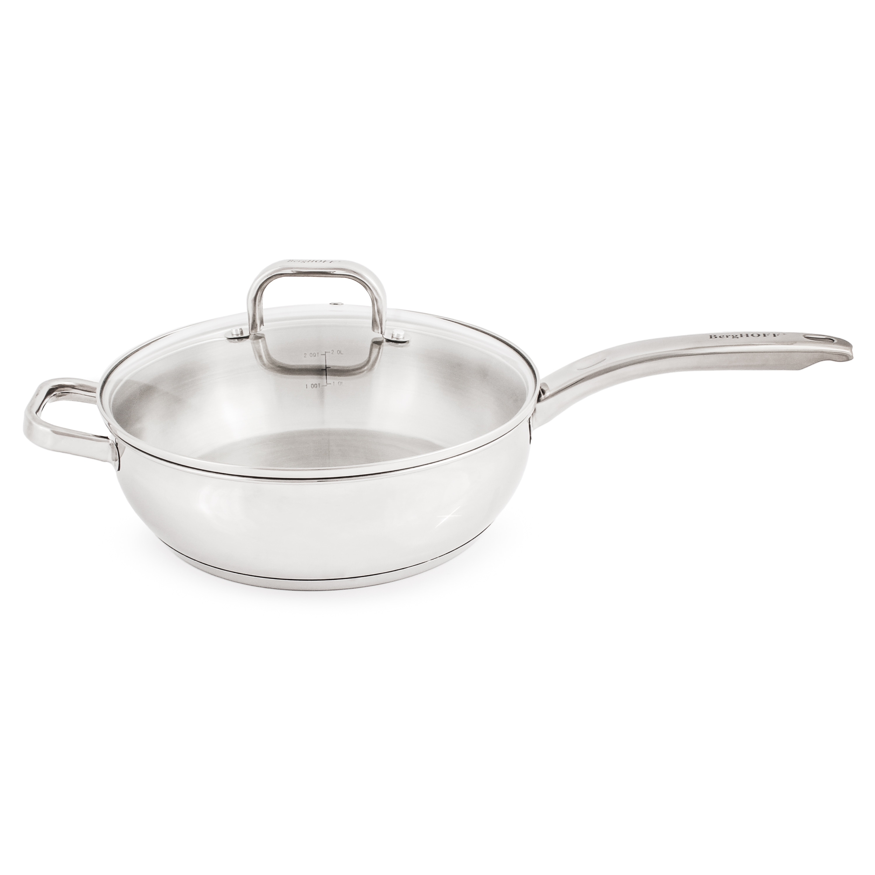 BergHOFF Professional 8 Tri Ply Stainless Steel Frying Pan - Silver