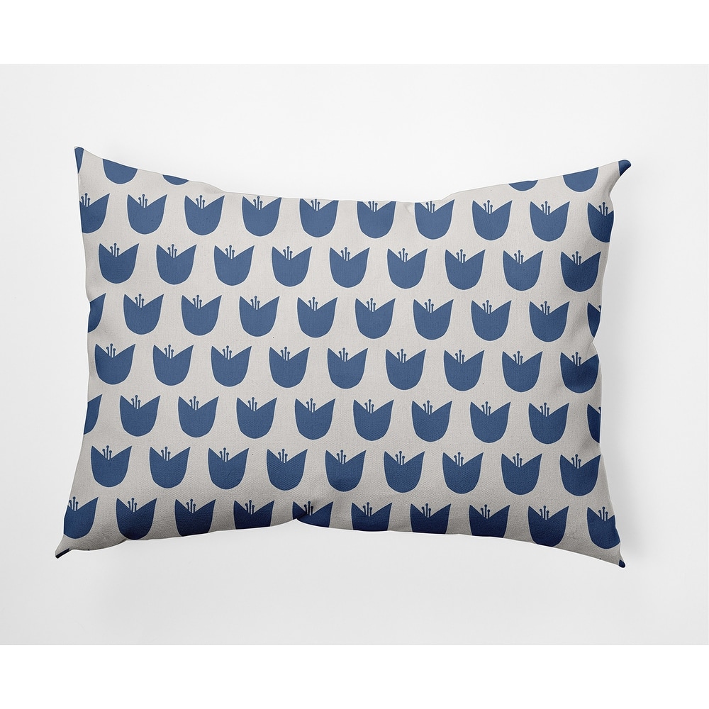Simple Tulip Design Decorative Indoor Pillow