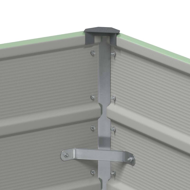 vidaXL Planter in Steel - 39.37 x 15.75 x 17.72"