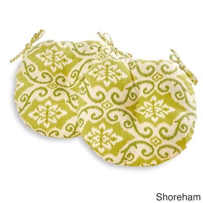 18-inch Round Outdoor Bistro Chair Cushion (Set of 2) - 18w x 18l