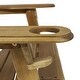 preview thumbnail 9 of 8, Rustic Design Foldable Outdoor Acacia Wood Adirondack Chair