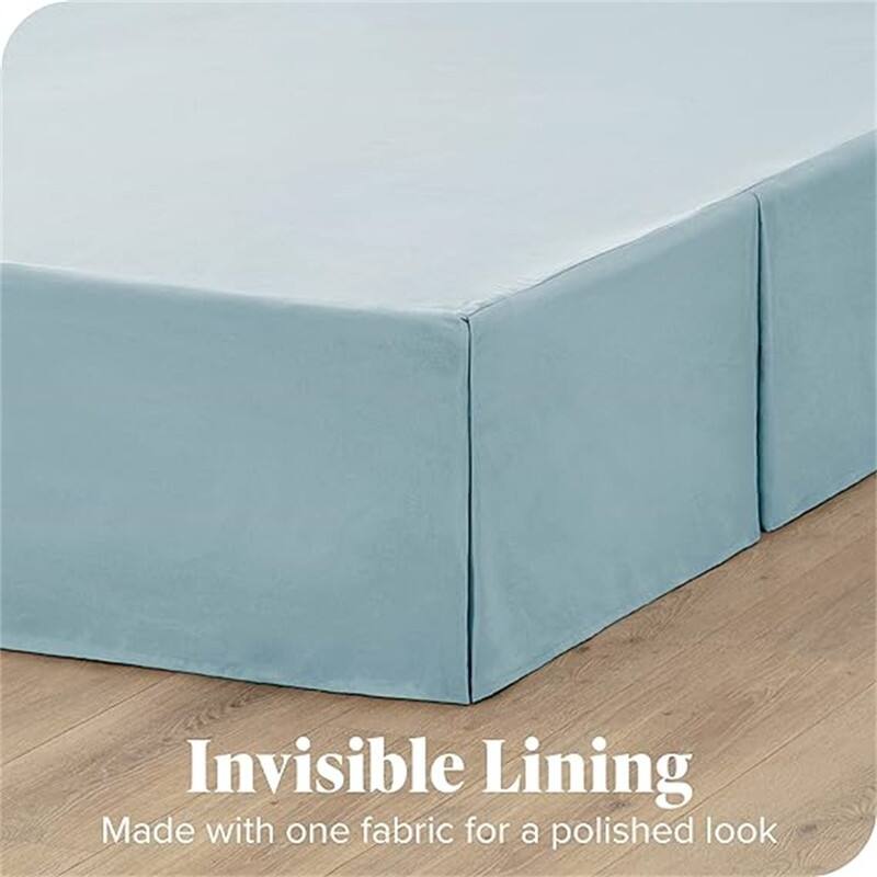 Pleated bed skirt