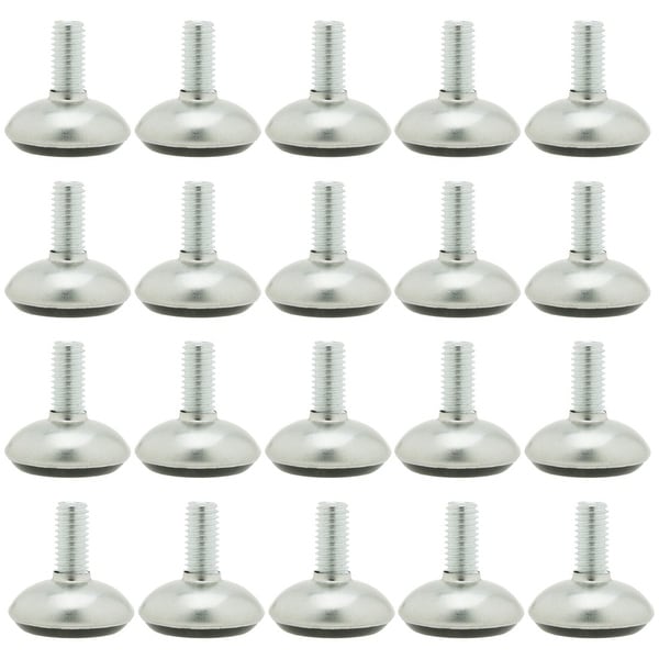 M8 x 20 x 30mm Leveling Feet Adjustable Leveler Household for Chair Leg 20pcs