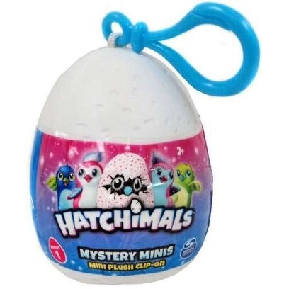 Hatchimals Mystery Minis Plush Clip-On 2.5" - 1 Egg - Assorted Colors