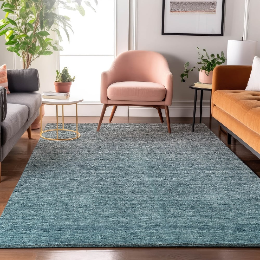 Premium Washable Super Soft Solid Ombre Mayfield Rug