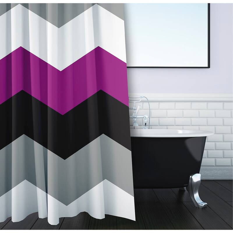 Inclusive Pride Flag Durable Poly Shower Curtain