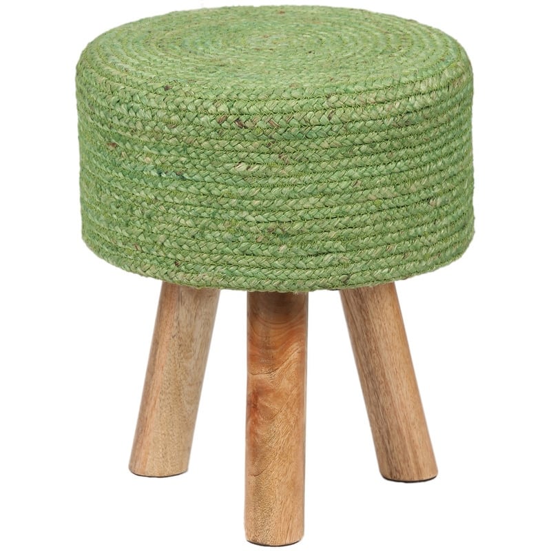 HERAT ORIENTAL Handmade Kilim Upholstered Round Stool