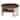 2-Tiered Round Wood Coffee Table with Storage Rattan Base in 31.3''