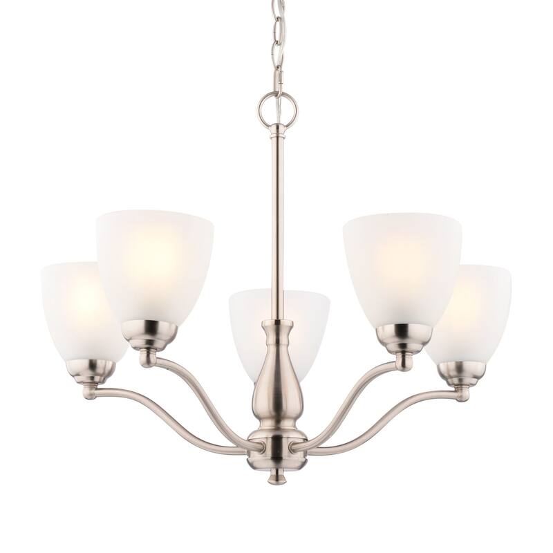 Vaxcel Lighting H0312 Bellwood 5 Light 25" Wide Chandelier - Satin Nickel