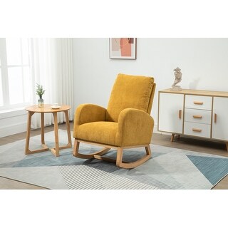 Arc Rocking Chair Arc Base Accent Chairs Sofa for Living Room Rocking Chair Modern ...
