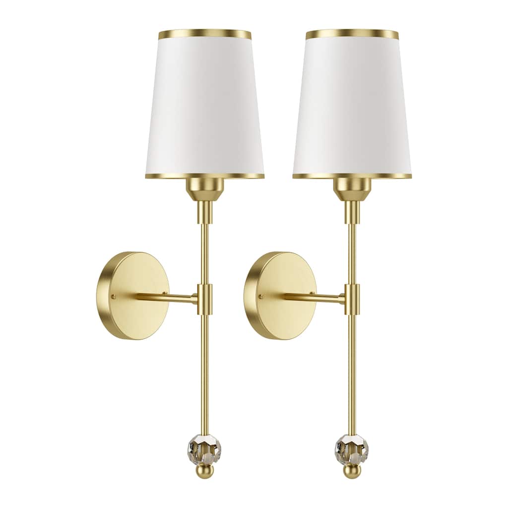 2-Pack Wireless Sconces, 3 Dimmable Whites & 12 RGB Colors, Remote