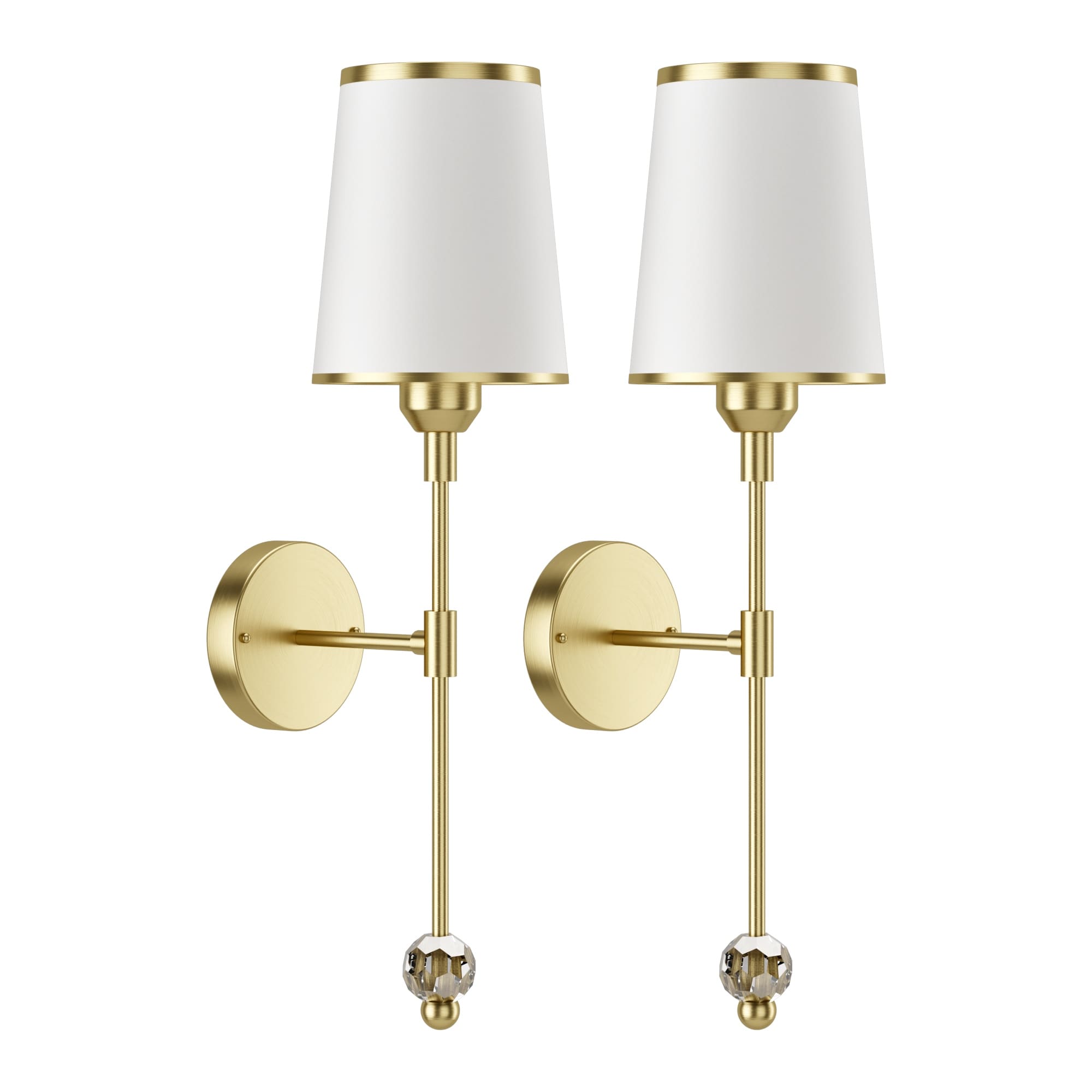 2-Pack Wireless Sconces, 3 White Modes & 12 RGB Colors, Remote
