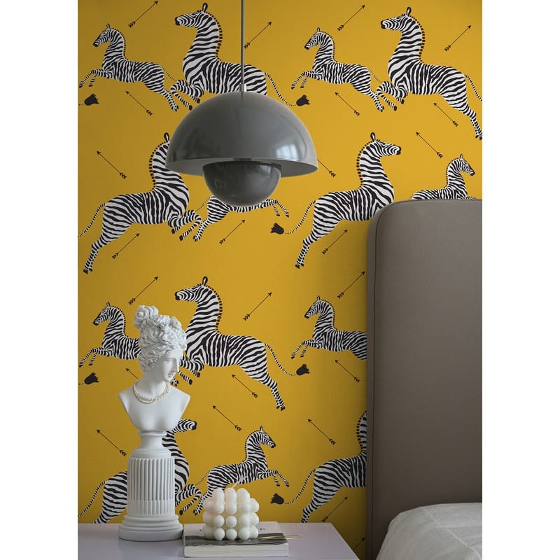 Scalamandre Sunbeam Zebra Safari Peel & Stick Wallpaper