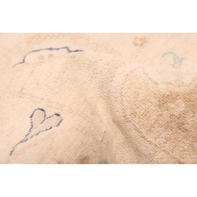 ECARPETGALLERY Hand-knotted Signature Collection Ivory Wool Rug - 9'11 x 14'1