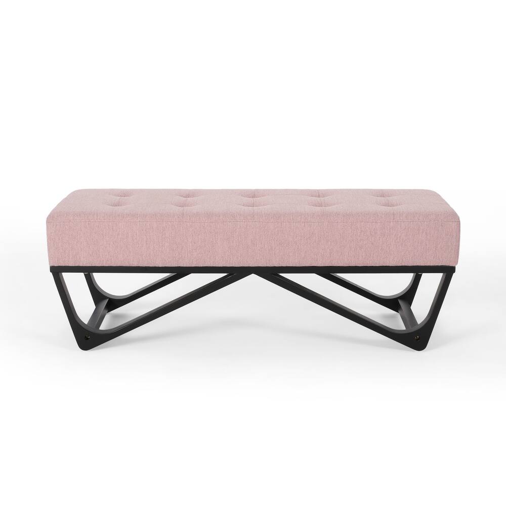 Ursa Contemporary Fabric Ottoman Bench by Christopher Knight Home
