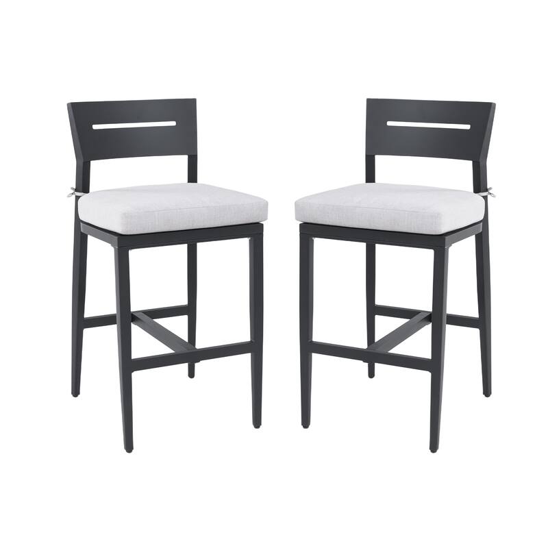 35.5''x67'' Outdoor Dining Table - Ember Black, Post-Leg, Umbrella Hole - 67.72" D x 35.5" W x 29.53" H