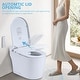 preview thumbnail 4 of 13, Vanityfair Smart Toilet Bidet with LED Display, Foot Sensor Open Cover/Seat, Power Outage Flushing, with Remote Control