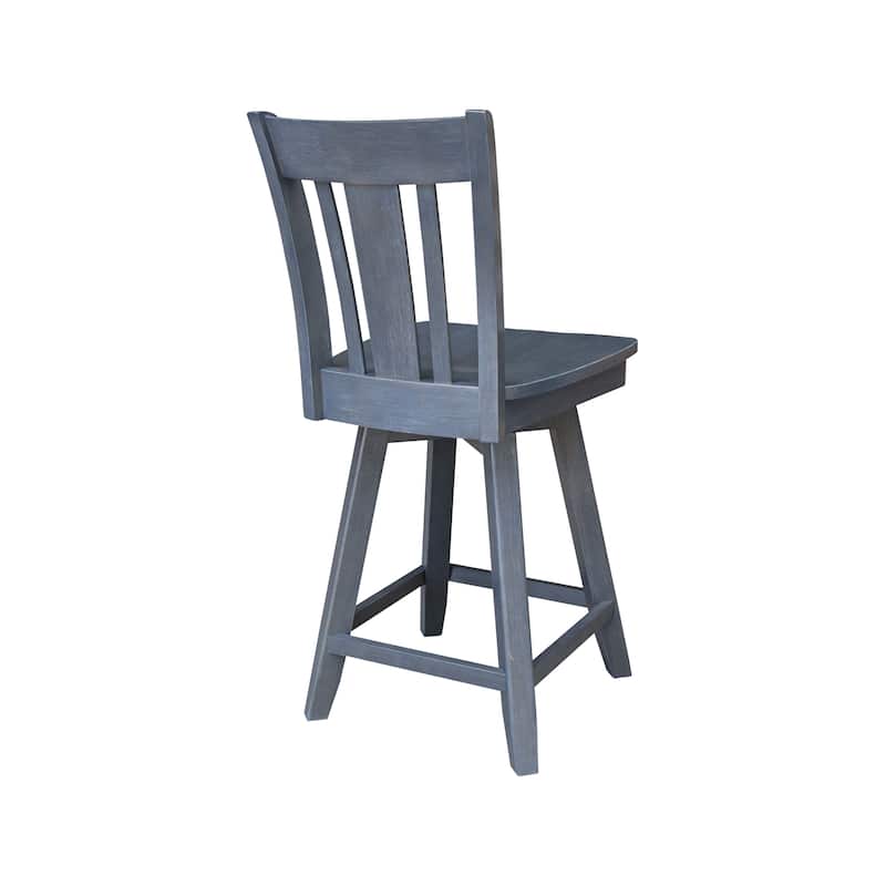 San Remo Counter Height Stool with 24 in. H Swivel Seat
