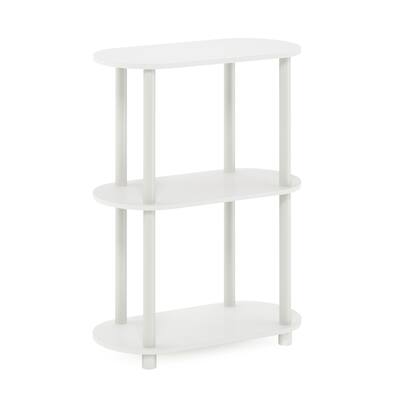 3 Tiers Wood Household Shelving Unit in Oak/Beige (23.5 in. W x 29.8 in. H x 11.5 in. D) - 23.5
