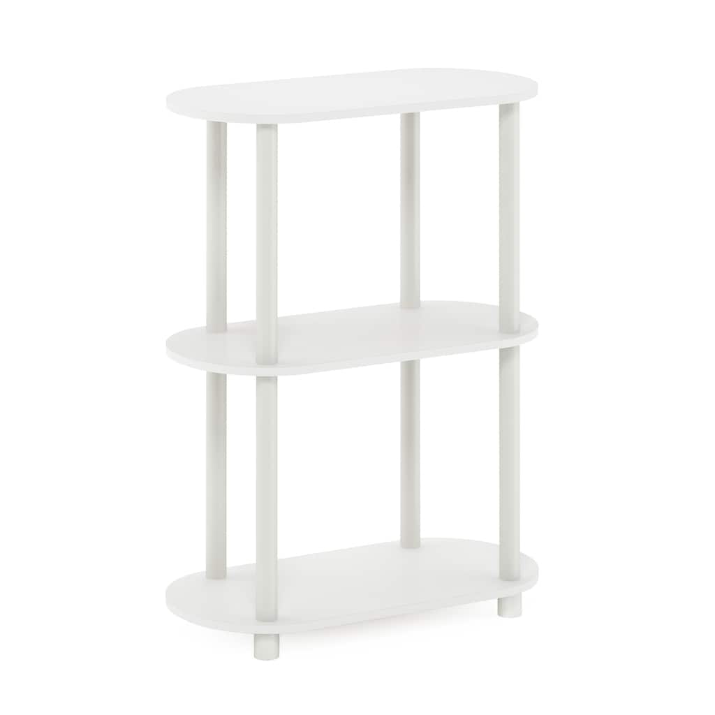 3 Tiers Wood Household Shelving Unit in Oak/Beige (23.5 in. W x 29.8 in. H x 11.5 in. D) - 23.5